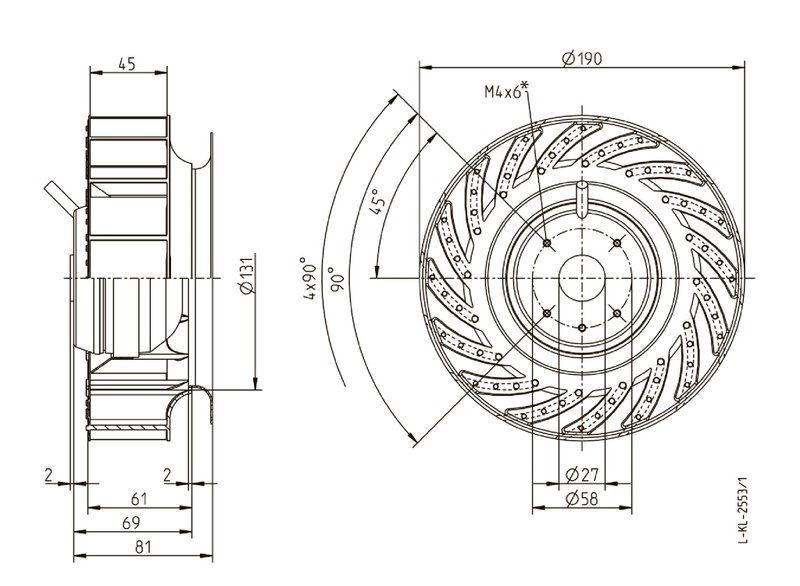 Мотор-колесо RH19L-2EP.W6.1R