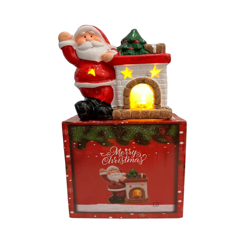 Mumuso Ночник «Санта у камина»