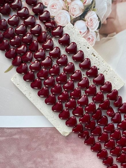 Бусины "Сердце. Майорка", 13мм (имитация)