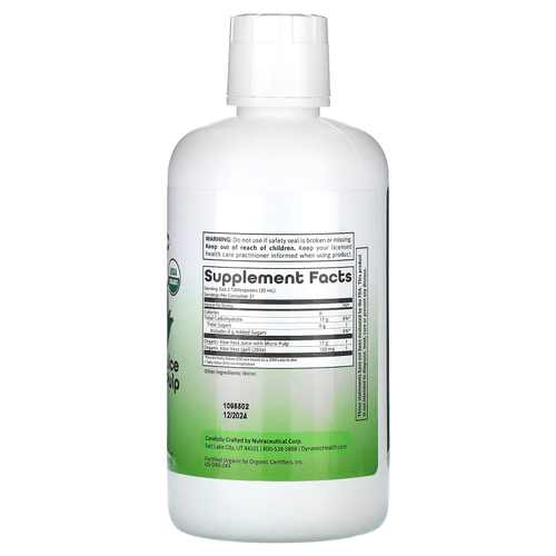 Dynamic Health, сок алоэ вера с микроцеллюлозой, 946 мл (32 жидк. унции)