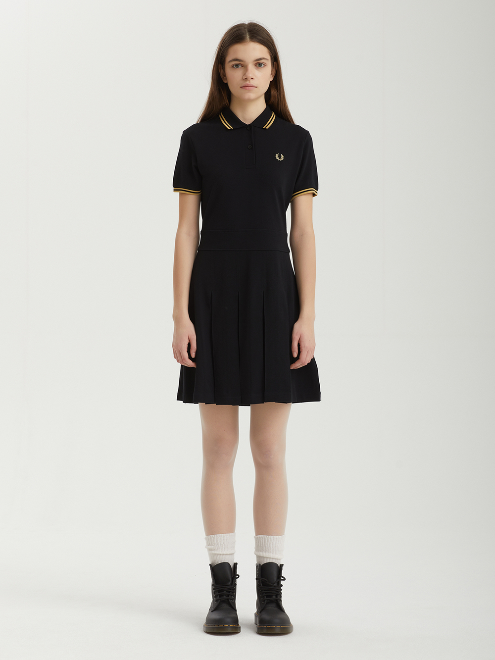 Платье-поло Tipped Pleated Tennis
