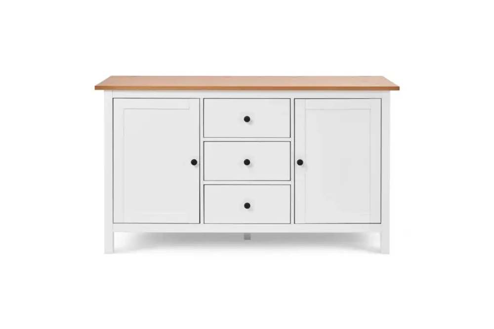 Сервант - аналог IKEA HEMNES / ХЕМНЭС/ ХЕМНЕС / КЫМОР / ИКЕА 157х89х47 см, белый/светло коричневый