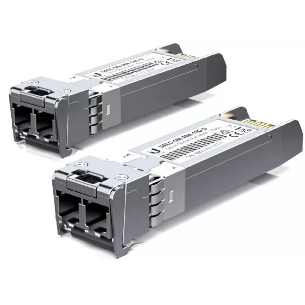 Модуль SFP UBIQUITI Трансивер Ubiquiti UACC-OM-MM-10G-D (Комплект 2шт)оптич. SFP+ MM 10Гбит / с T x: 850нм R x : 850нм до 0.3км