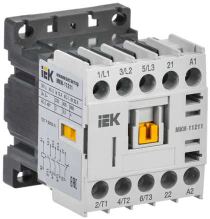 Миниконтактор МКИ-11211 12А 400В/АС3 1NC IEK