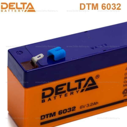 Аккумуляторная батарея Delta DTM 6032 (6V / 3.2Ah)