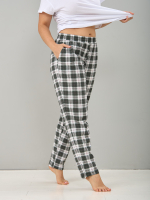 Брюки Б-18/хаки-клетка