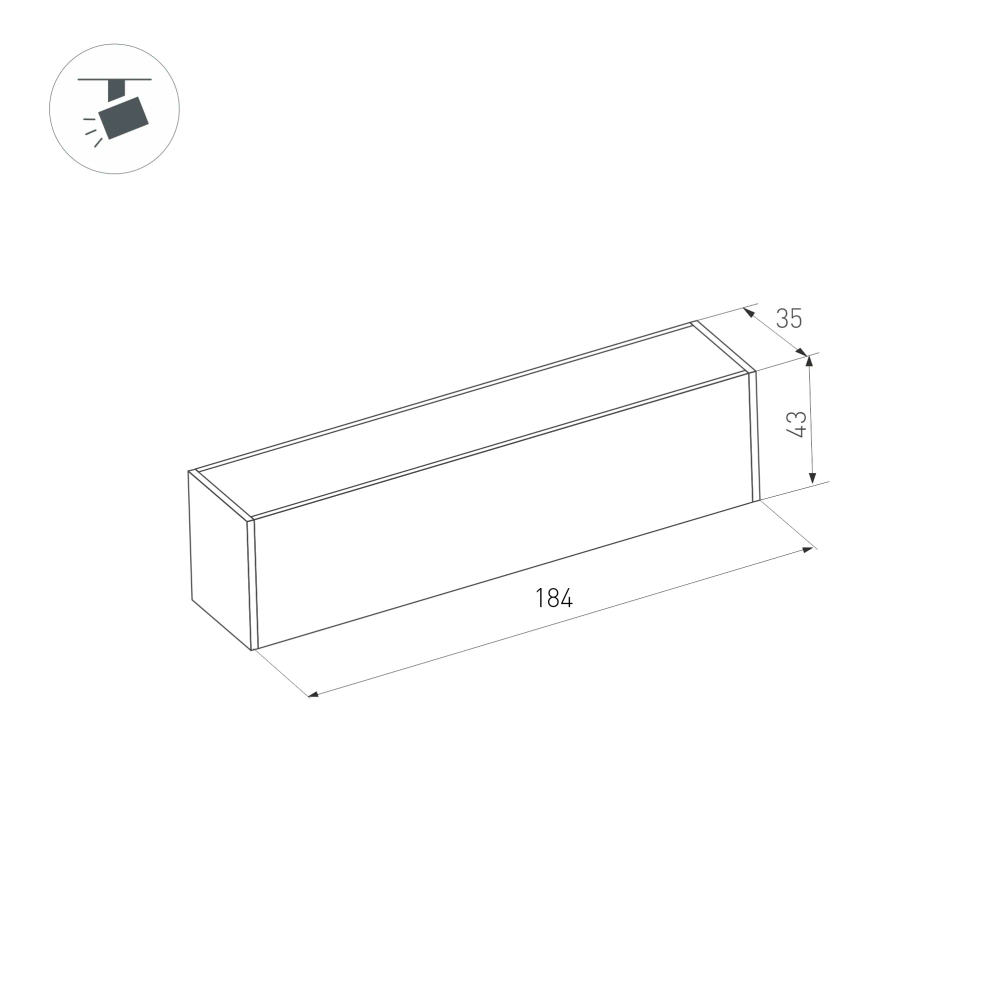Светильник MAG-DARK-45-L200-6W Day4000 (BK, 20 deg, 24V) (Arlight, IP20 Металл, 5 лет) 034028