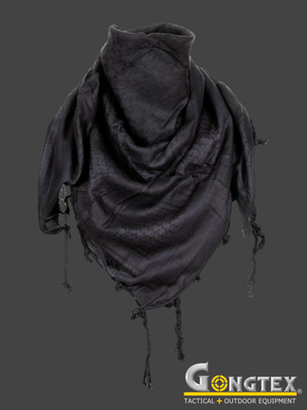 Арафатка (шемаг/куфия) Gongtex SHEMAGH 110х110 см (SF0003). Чёрный