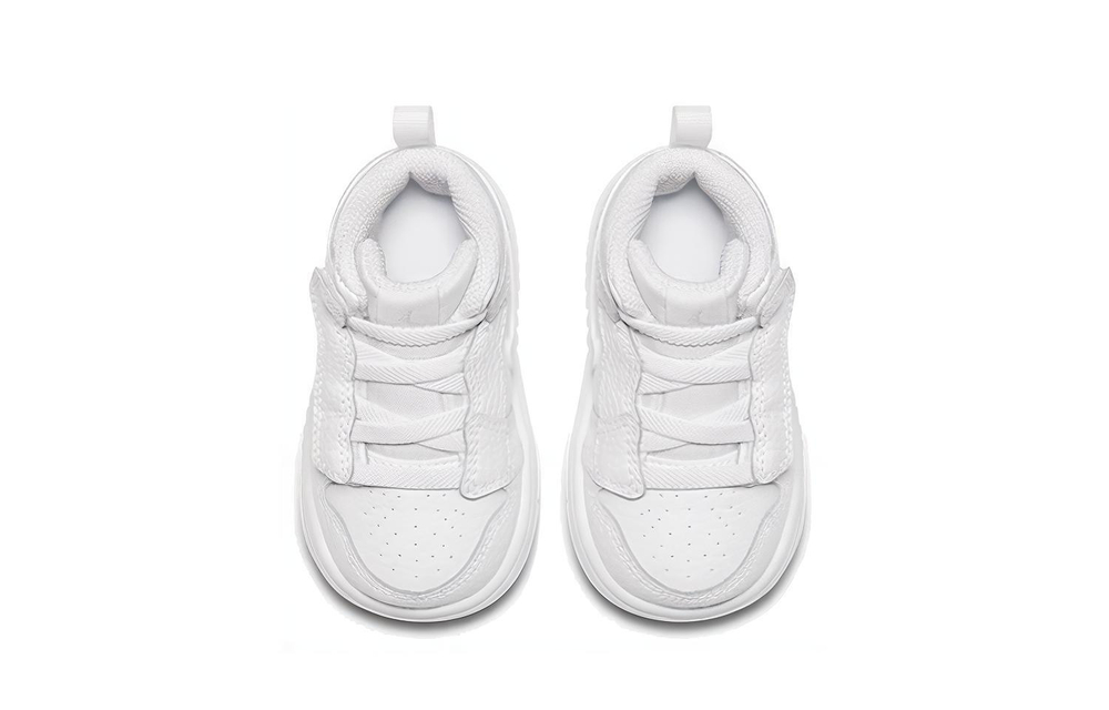 Baby Jordan Air Jordan 1 Mid Alt Fuel Comfortable Casual high-top toddler shoes White