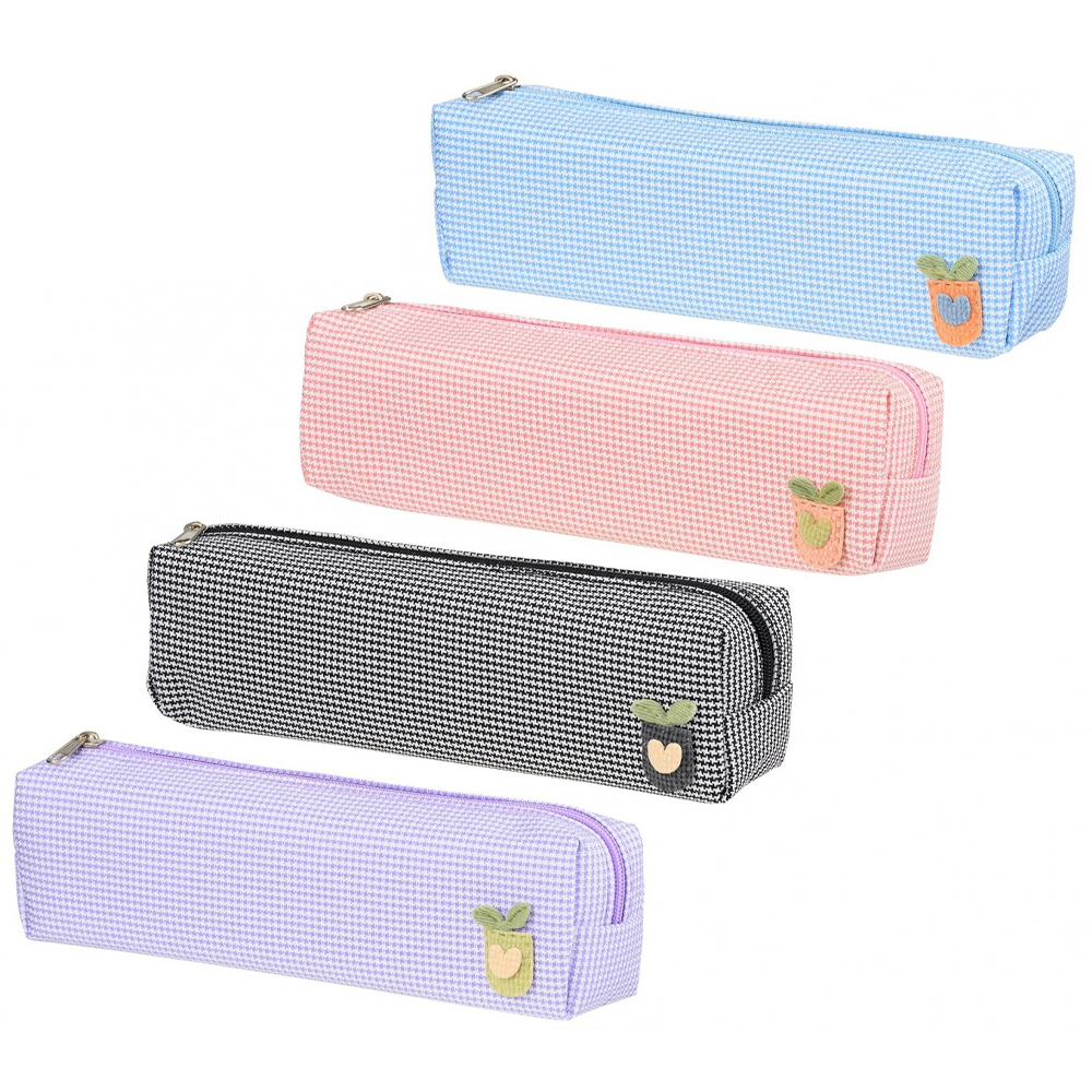 Пенал-косметичка Basir без наполнения, 19,5*5,5*3,5 см, на молнии, ассорти