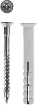 ЗУБР 6 х 40 мм, потайной бортик, 125 шт, дюбель-гвоздь (4-301345-06-040)