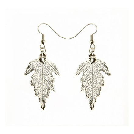 Серьги Ester Bijoux Шелковица в виде листьев LF57C-S BW