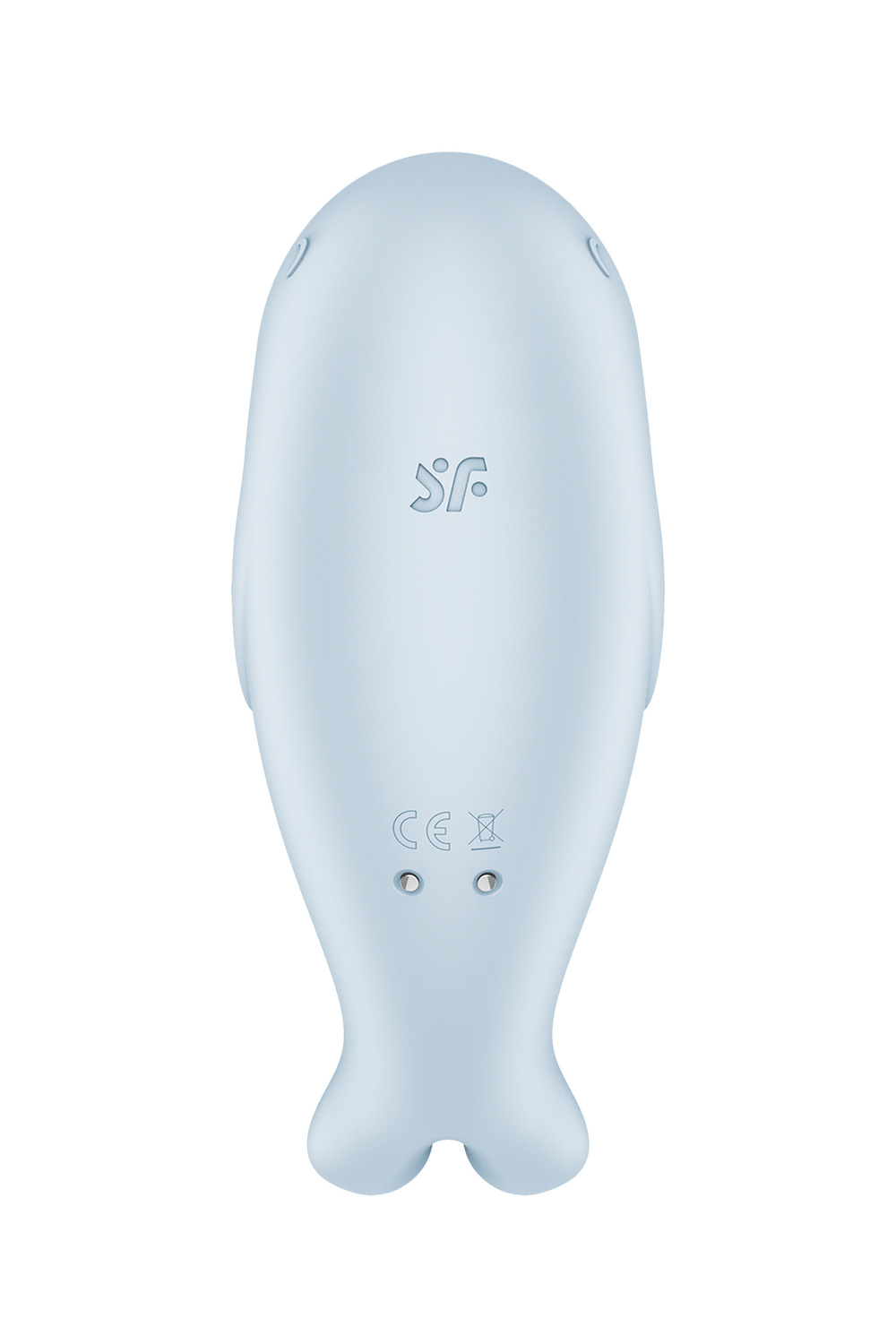 Вакуумный стимулятор клитора с вибрацией Satisfyer Seal You Soon, силикон, голубой, 11 см