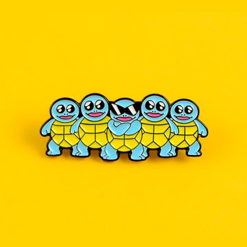 Пин на рюкзак и одежду. Squirtle Squad