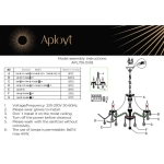 Подвесная люстра Aployt KOLETTA APL.755.13.08