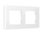 AF220102 Рамка ALFA Techno (Белый глянец) 2-ая