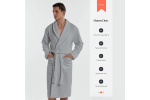 Халат махровый мужской Home One серый, размер 54