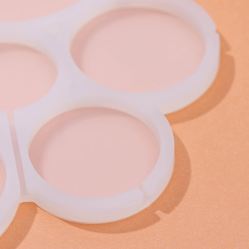 Форма силиконовая для карамели "Круги Микс" 6 ячеек 17*15,5*0,7 см