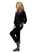 Элегантный костюм с рукавом реглан (Размер: XL) (Цвет: черный)