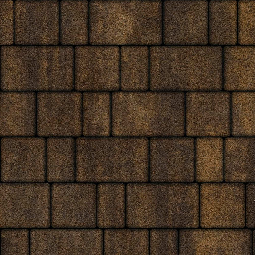 Тротуарная плитка СТАРЫЙ ГОРОД - Листопад гранит Мокко, комплект из 3 видов плит