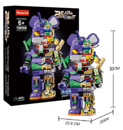 Конструктор Wangao 188008. EVA Bear Robot Building Block, 1000 деталей