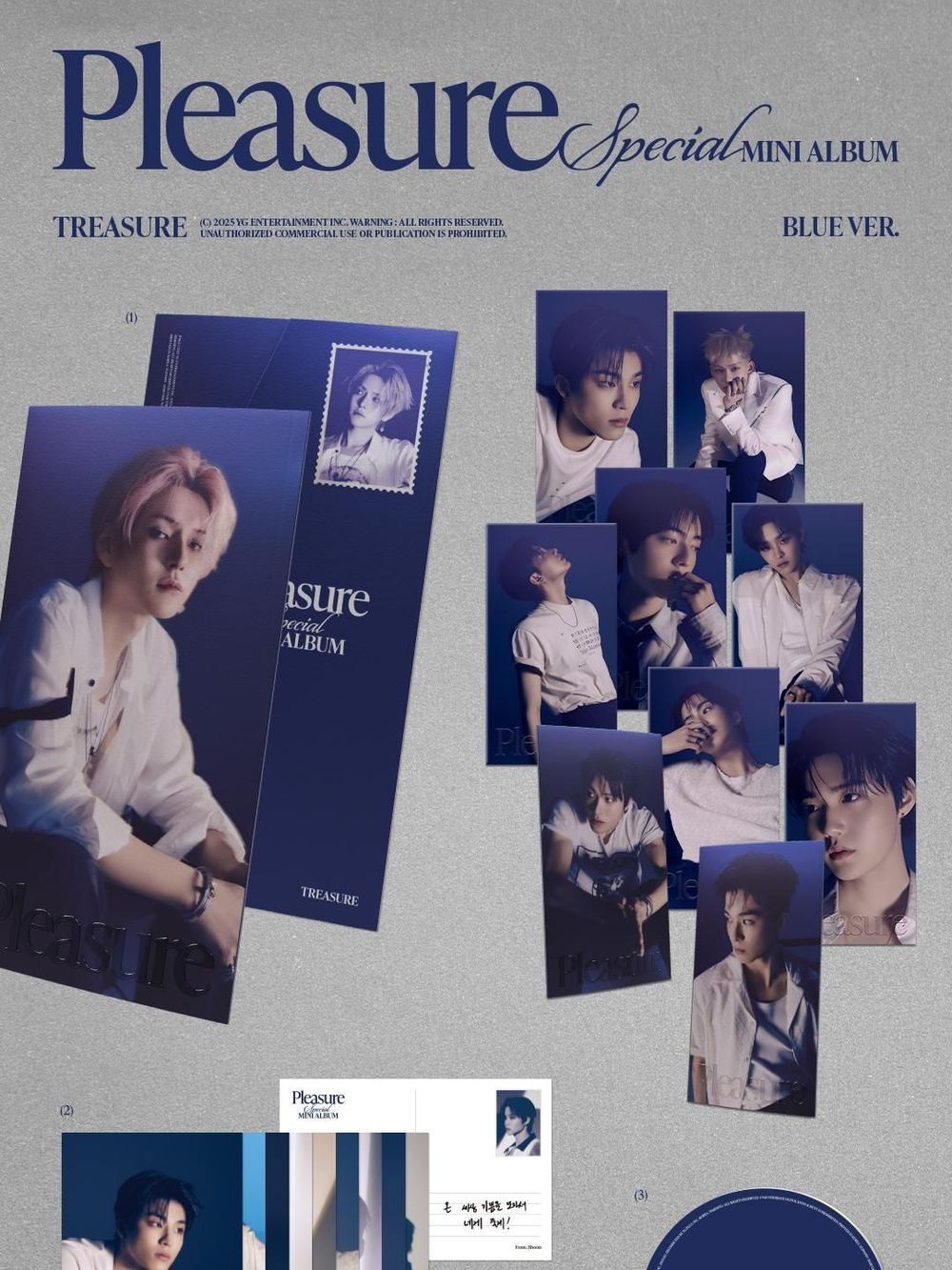 Альбом TREASURE - PLEASURE Special Mini Album BLUE RANDOM Version