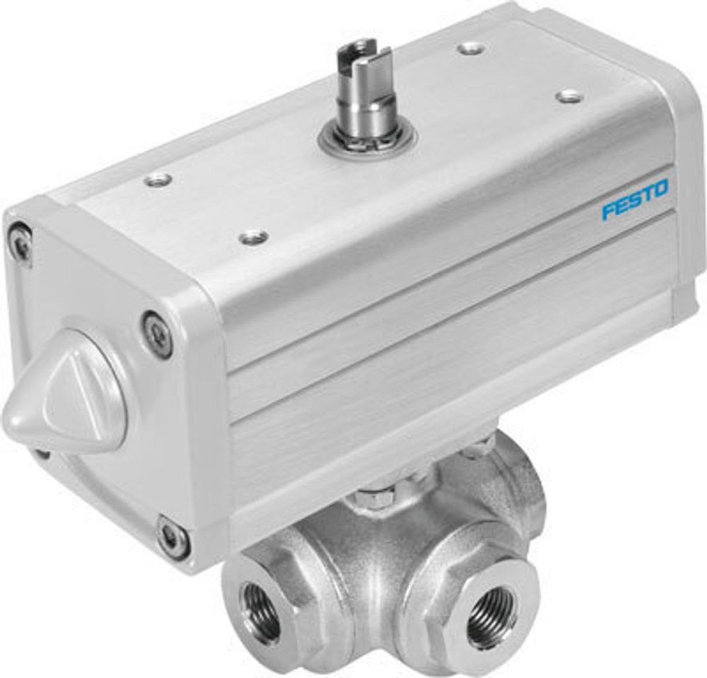 VZBA-1&quot;-GGG-63-32T-F0405-V4V4T-PP30-R-90 Шаровой кран с приводом