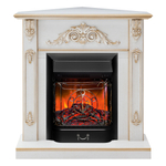 Каминокомплект Real Flame Anita Corner WT с очагом Majestic Lux Black (угловой) (без пульта)