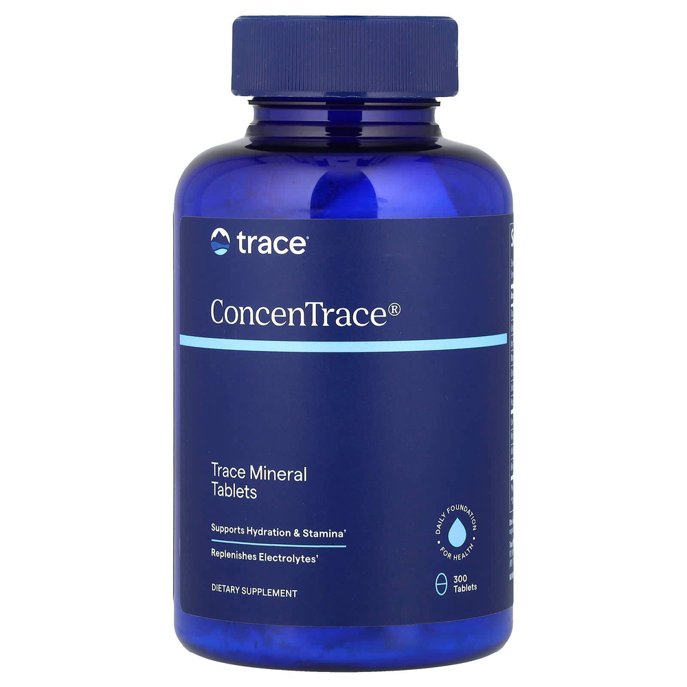 Trace, ConcenTrace, таблетки с минералами и микроэлементами, 300 таблеток