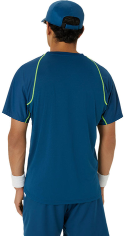 Мужская теннисная футболка Asics Match Actibreeze Short Sleeve - небесный
