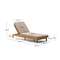 Шезлонг Galea из тикового дерева и синтетического ротанга