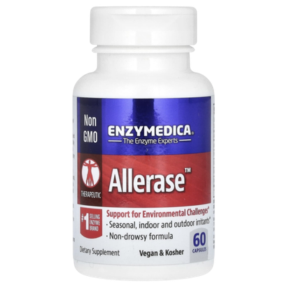 Enzymedica Allerase 60 капсул , Защита от сезонных раздражителей