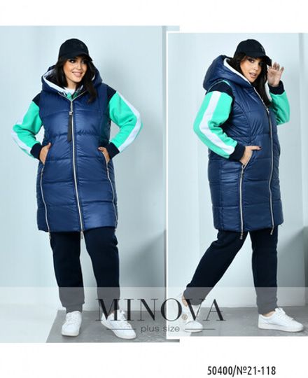 Костюм 21-118-ментоловый-синий Minova Фото 1