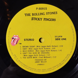 Винтажная виниловая пластинка LP The Rolling Stones Sticky Fingers (Japan 1971) (No Obi) Brown Sugar