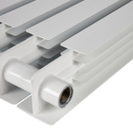 Радиатор биметаллический STOUT Alpha 500 - 6 секции (подключение боковое, цвет белый)