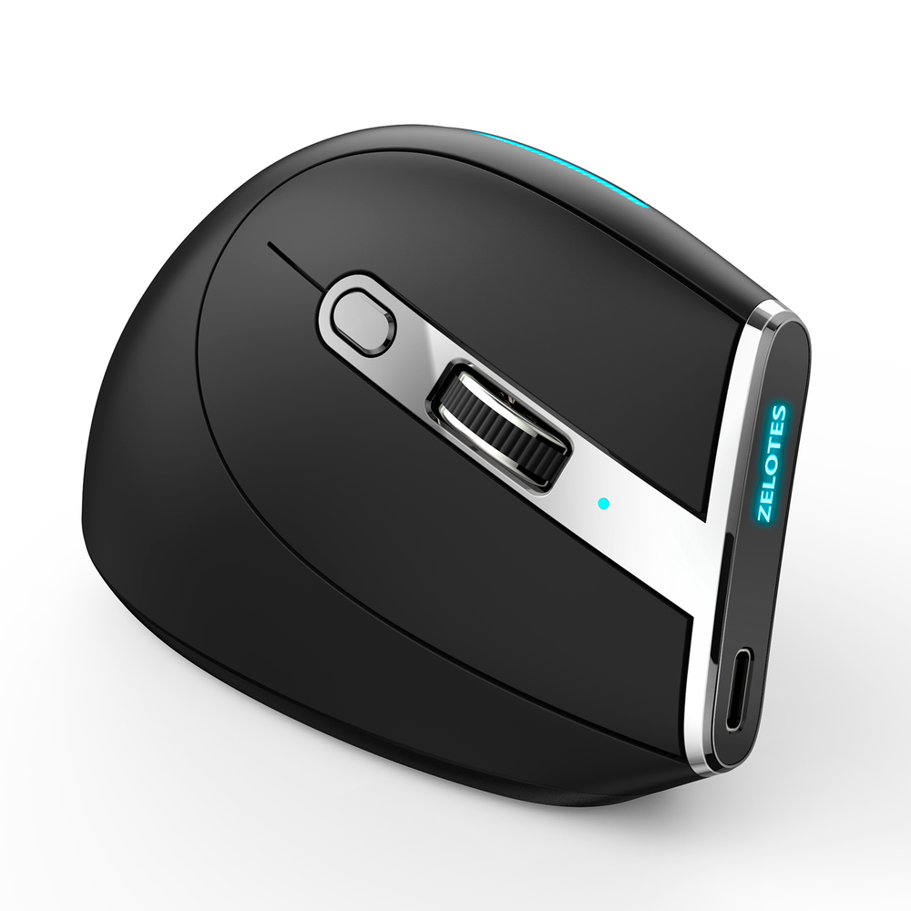 Мышь Вертикальная беспроводная Zelotes F-36