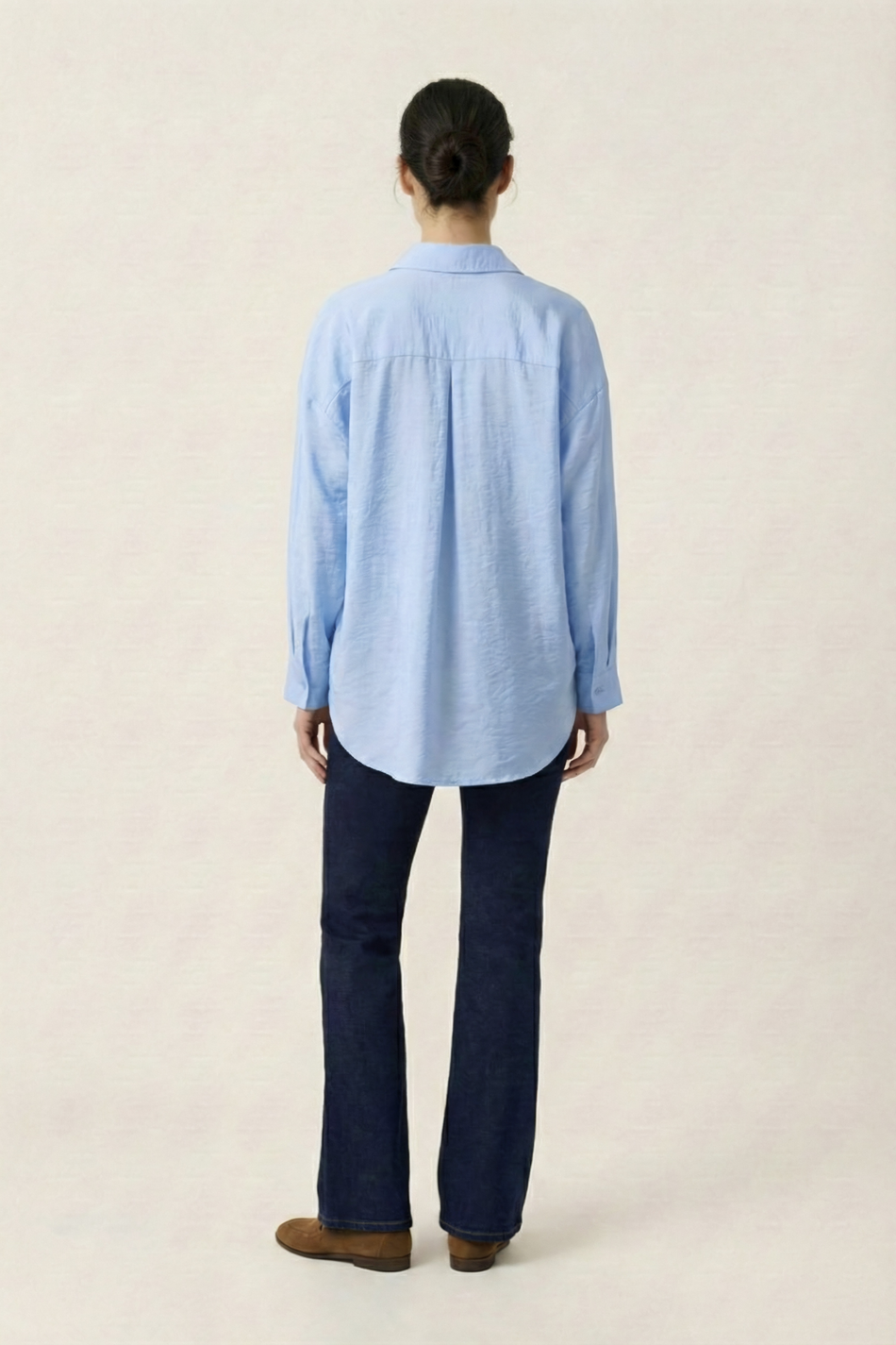 Рубашка оверсайз из вискозы