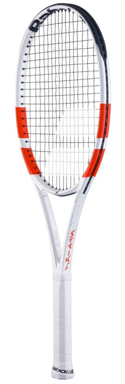 Теннисная ракетка Babolat Pure Strike Lite - white/red/black + Струны + Натяжка