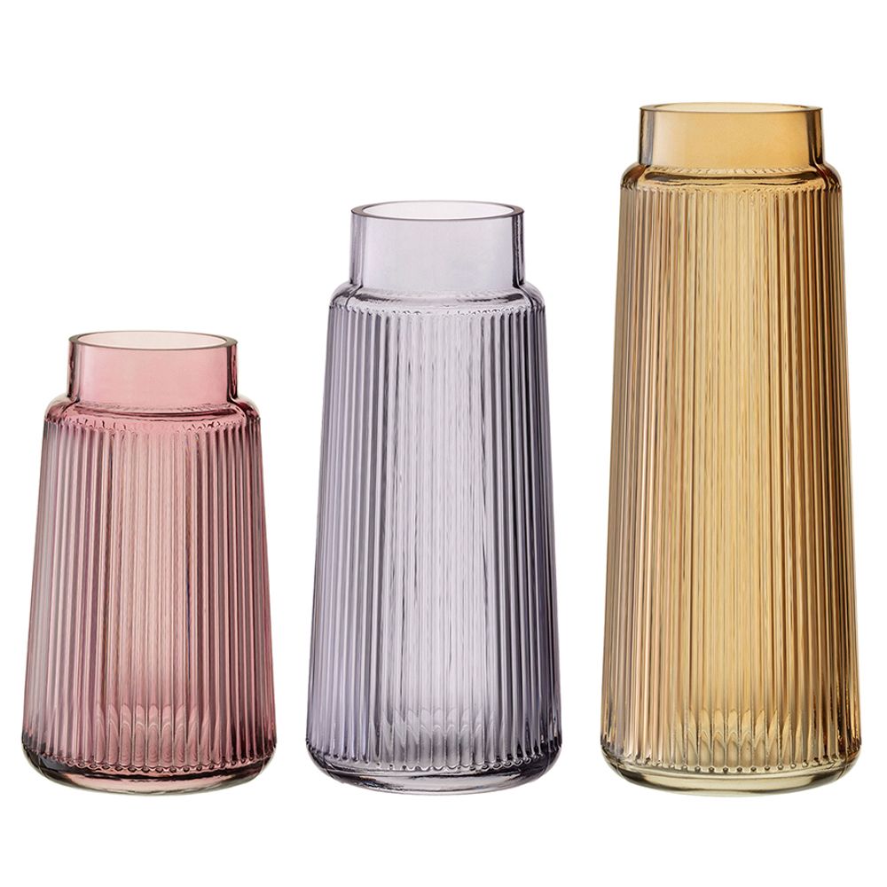 Ваза Noemi, 24 см, серо-синяя