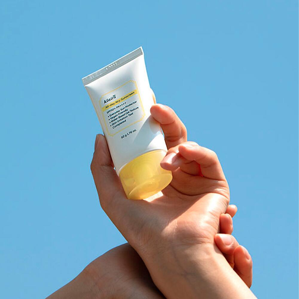 Dear, Klairs All-day Airy Sunscreen SPF 50+ PA++++ легкий солнцезащитный крем