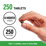 Force Factor, Комплексное травяное слабительное с натуральным экстрактом сенны, 250 таблеток