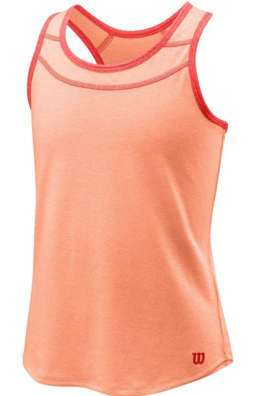 Футболка для девочки теннисная Wilson G Competition Tank - papaya