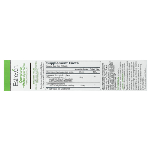 Estroven, Complete iHerb, средство для поддержки при менопаузе с ашвагандой, 30 капсул