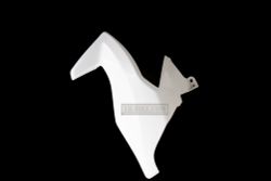 64251-MJE-D40ZC.  COVER, L. HEADLIGHT. PEARL METALLOID WHITE (NHA96P). Visor CB650F