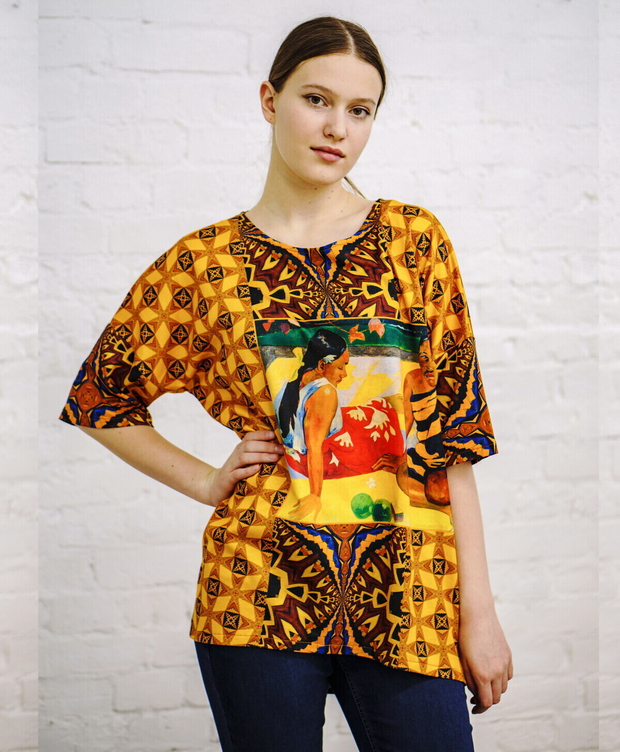 Футболка "Таити", по мотивам живописи Поля Гогена