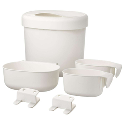 IKEA ÖNSKLIG  (ИКЕА ÖНСКЛИГ)  -  Накладные корзины, 4 штуки, белые