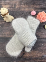 Варежки зимние теплые пушистые ангора