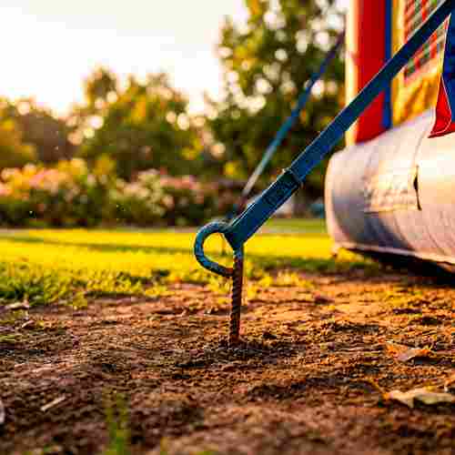 Крепление (анкер) для надувных конструкций