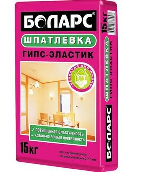 Шпатлевка гипсовая Боларс Гипс-Эластик 15 кг