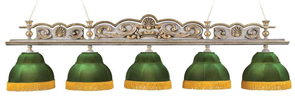 Лампа Ренессанс Гранж 5 плафонов -  клен